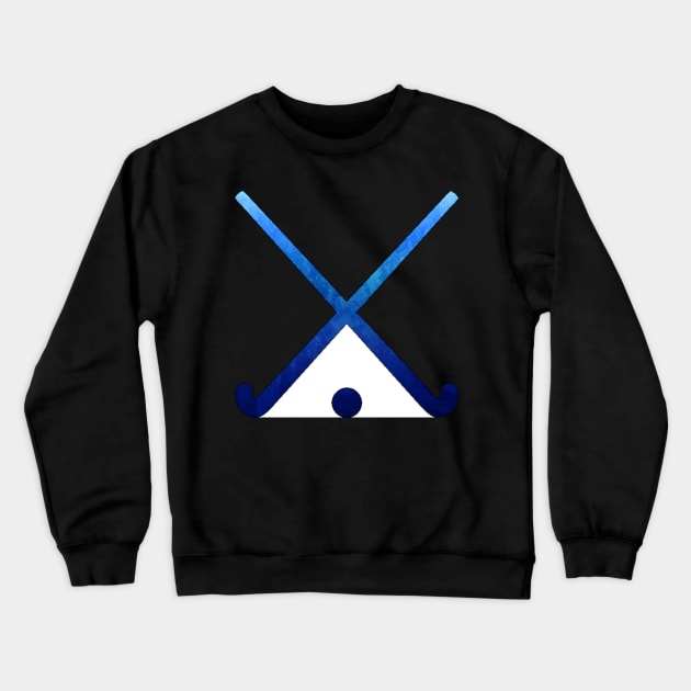 Field Hockey Dark Blue Crewneck Sweatshirt by hcohen2000